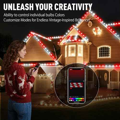 100LED 79 FT Smart C9 Christmas String Lights App Control 105 Modes Plug in Fairy Twinkle String Lights Schedule Function Waterproof Extendable for Indoor Outdoor Wedding Party Christmas Decorations