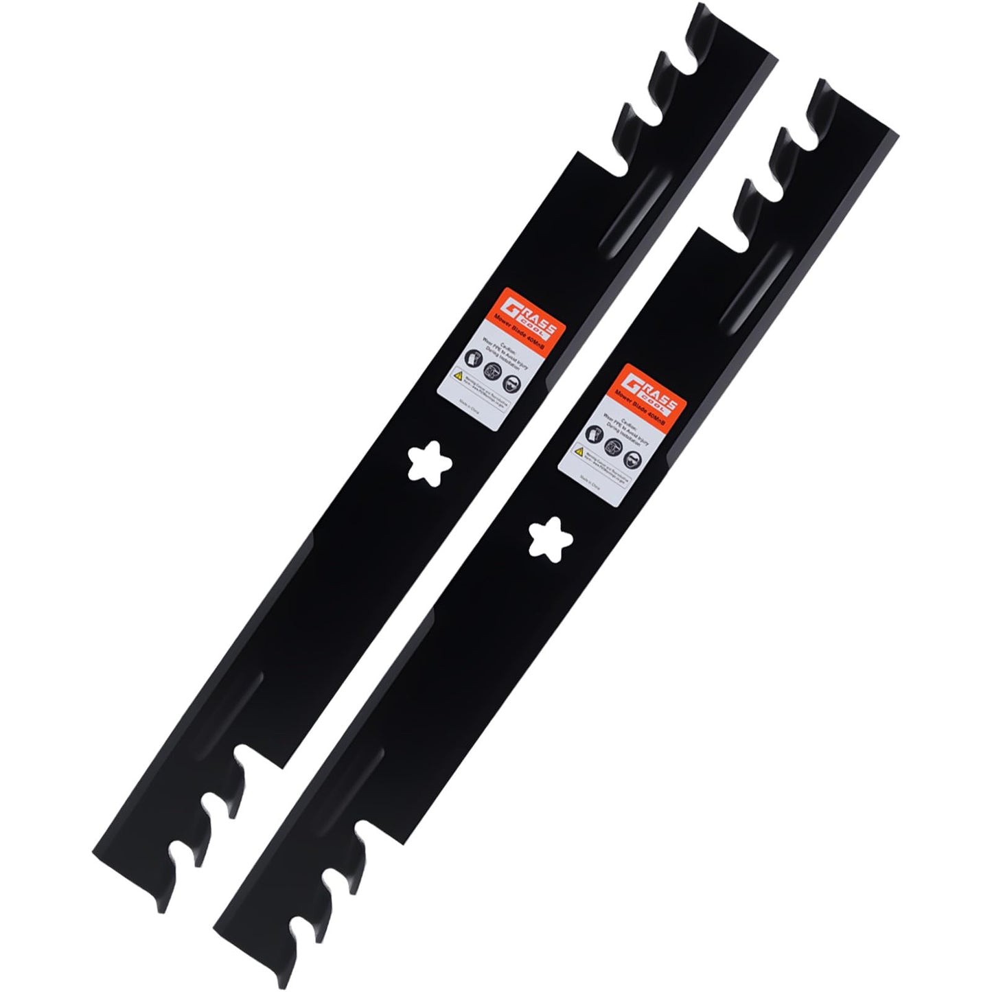 Grasscool 403107 405380 Mower Blades for for Husqvarna Craftsman 46 inch Zero Turn Riding Mower with 5-Star Mounting Pattern RZ4623 YTH22V46 Z246 YTH21K46 YTH20K46 YTA22V46 Mulching