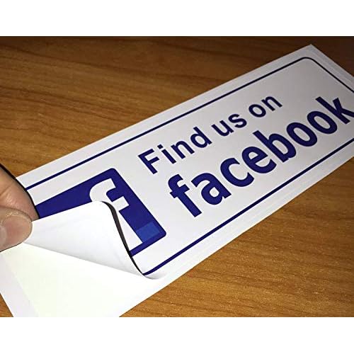 eSplanade Instagram Facebook Sign Sticker Decal (Instagram and Facebook Combo)
