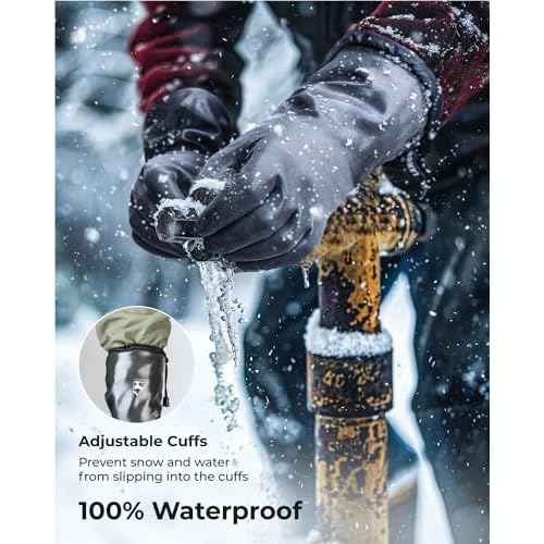 toolant Waterproof Winter Gloves, Balaena Freezer Gloves for Light Duty & Outdoor Adventure, Hiking, Camping, Washing