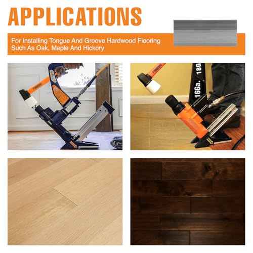 Freeman Flooring L-Cleats | 18 Gauge | 1-3/4" | Glue Collated | Serrated Steel | 1,000 Count | Hardwood Floor Installation, Tongue & Groove, Oak, Maple, Hickory | FN181K175