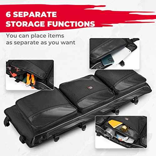 KEMIMOTO UTV Roof Bag 1680D 4.2 Gal Storage Compatible with CFMOTO ZForce 950 HO/HOEX 2022-2024 / ZForce 950 Sport 2020-2022 G1, Large-Capiticy Water-Resistant Overhead Roof Storage Bag