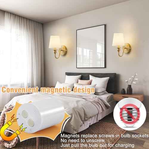 Battery Operated Wall Sconce Set of 2,Wireless Wall Sconces with 10000 mAh,RGB Rechargeable Sconces with Remote,Cordless Wall Lights for Bedroom,Living Room,Bathroom,Renter Friendly Home Decor (Gold)