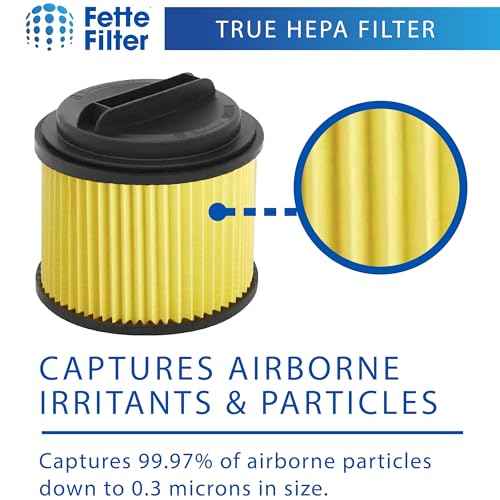 Fette Filter - Replacement Filter Compatible with Compatible with RYOBI PWV200 PWV201 PWV200B 18V ONE+ 4.75 Gal. Wet/Dry Vac, Compare to Part # A32RF03N. Pack of 2