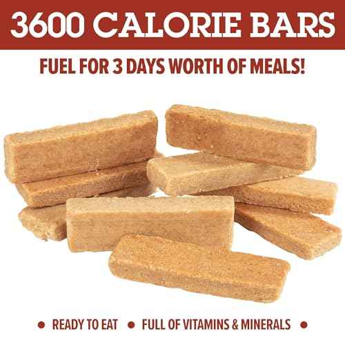 Grizzly Gear Emergency Food Rations - Blueberry & Vanilla Pound Cake Bars (2 Pack) - 6 Day, 144 Hour Supply For Disaster, Hurricane, Flood Preparedness - Less Sugar, More Nutrients - 5 Year Shelf Life