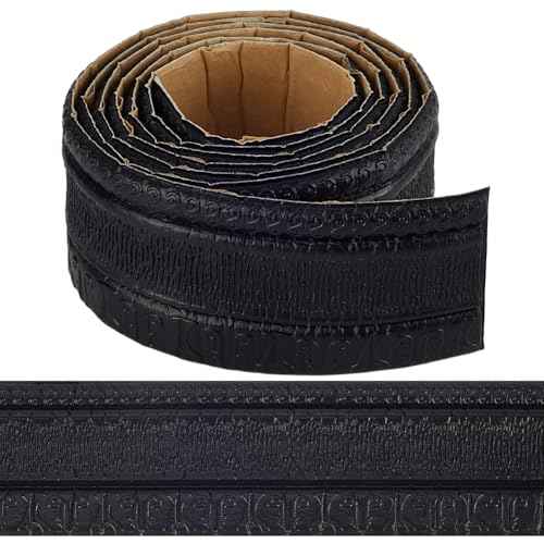 CRASPIRE 90.5 x 3.14in Peel and Stick Wallpaper Border Black Crown Molding Self Adhesive Flexible 3D Baseboard Trim Mirror Sticky Wall Edging Base Lines Foam for Hotel Home Bathroom DIY Decor
