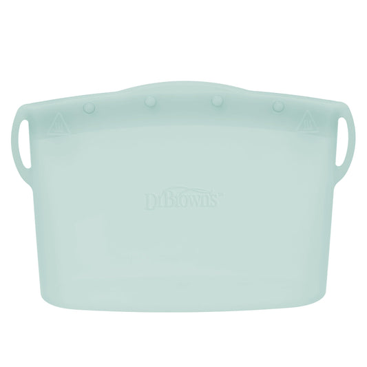 Dr. Brown's Microwave Steam Sterilizer Bag for Baby Bottles, Breast Pump Parts & Other Toddler Accessories, 100% Silicone, Reusable Sterilizing Bag