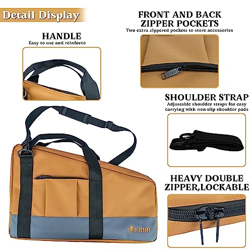 KUNN Framing Nailer Bag with Adjustable Shoulder Strap,Dual Lockable Zipper,Extra Pockets for Hitachi NR83A,NuMax SFR2190