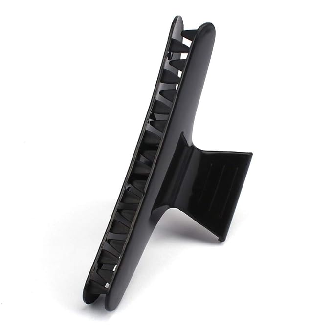 Hair Clips for Styling Sectioning 12 Pack Black White Butterfly Clamps Hair Claw Clips Pro Salon Hair Clips for Styling, Sectioning, Cutting and Coloring