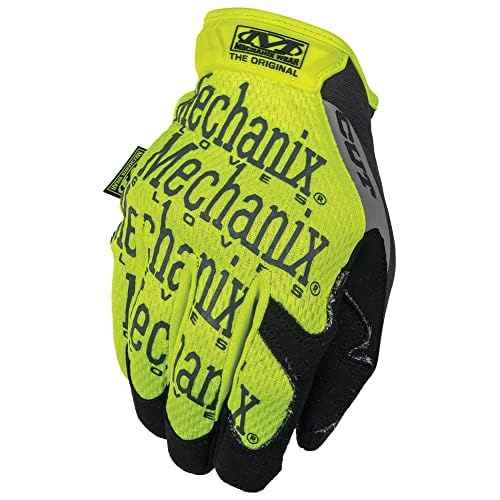 Mechanix Wear Size 10 The Original E5 Armortex And TrekDry Hi-Viz Cut Resistant Gloves, Fluorescent Yellow & Orange (SMG-C91-010), Large