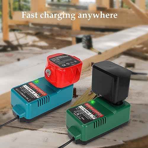 Ni-MH Ni-Cd Battery Charger for Makita, DC1804T Battery Charger Compatible with Makita 7.2V14.4V 18V PA12 PA14 PA18 6010D 6261D