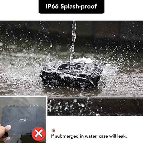 Lykus HC-2120 Mini Hard Case Dry Box with Foam Insert, Interior Size 8.3x5.9x2.7 in, IP66 Splash-Proof, Suitable for Cellphones, Tools, Small Devices and More
