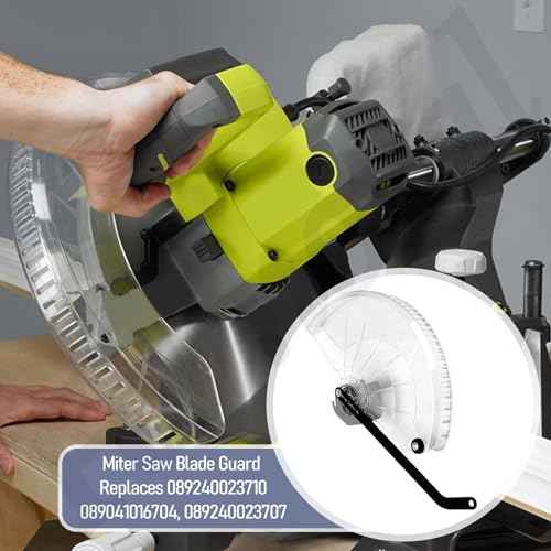 089240023710 Miter Saw Blade Guard Replacement Compatible with Ryobi TSS121, TSS121T, TSS120L 12" Miter Saw - Lower Blade Guard 089041016704 089240023707