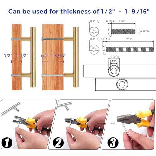 Ravinte 50 Pack 5 Inch Cabinet Pulls Champagne Bronze Stainless Steel Kitchen Drawer Pulls Cabinet Handles 5 InchLength, 3 Inch Hole Center