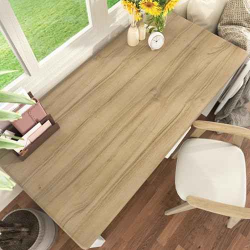 Wallderfu Light Brown Wood Wallpaper Waterproof Wood Grain Contact Paper for Countertops Removable Vintage Stick on Wallpaper for Kitchen Bathroom Wood Countertop Cabinets Liner Desk Wall 15.75"x78"