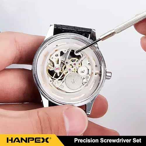 Precision Screwdriver Set, 11 Pieces, Mini Flathead and Phillips, for Glasses, Watches, Electronics Repair