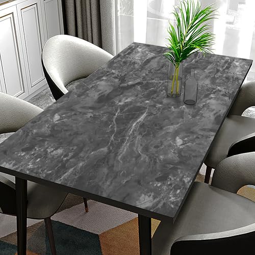 Guvana Matte Marble Contact Paper for Countertop 15.7''x78.7'' Removable Grey Wallpaper Marble Peel and Stick Wallpaper Matte Marble Contact Paper Waterproof Self Adhesive Wall Paper for Kitchen Decor