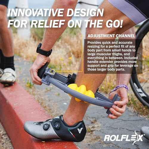Rolflex Arm & Leg Massager Roller ? Muscle Roller to Address Golfer¡¯s Elbow, Tennis Elbow, Carpal Tunnel & More ? Arm & Leg Massage Roller for Muscle Tightness & Faster Recovery