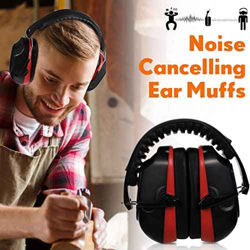 Yunsailing Noise Reduction Headphones NRR 28dB Hearing Protection Ear Muffs Protection Headphones for Shooting Construction