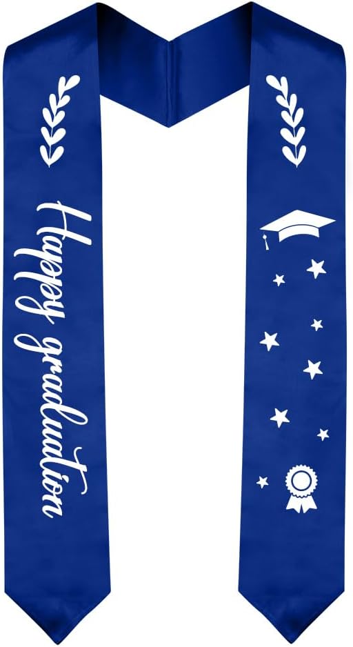 Graduation Stole Graduation Sash Unisex Adults Class of 70'' Stoles for Academic and Choral Ceremony
