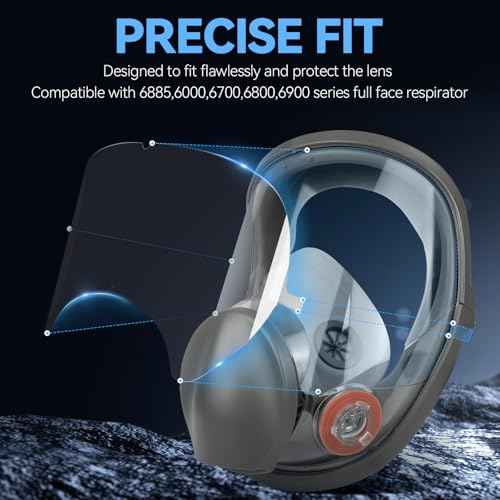 15 Pack Peel Off Lens Cover Compatible for 6885, 6000, 6700, 6800, 6900 Series Respirator Mask, Protective Cover for 6800 Mask