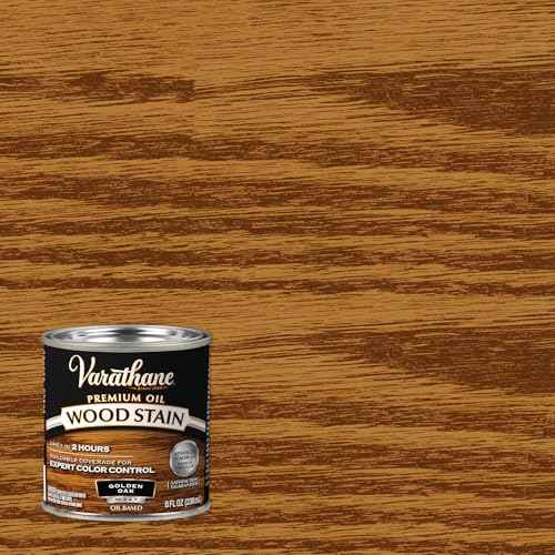 Varathane Rust-Oleum 211793 Stain, Golden Oak, 1/2", Half Pint, Gold