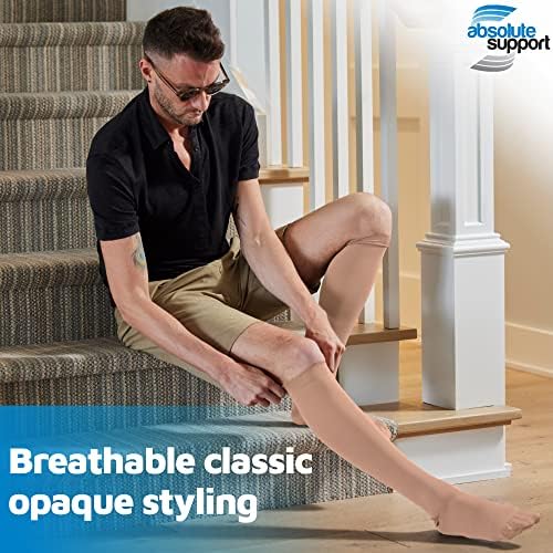 ABSOLUTE SUPPORT 20-30mmHg Medical Compression Socks for Men and Women, Support for Variose Veins, Swelling, A501