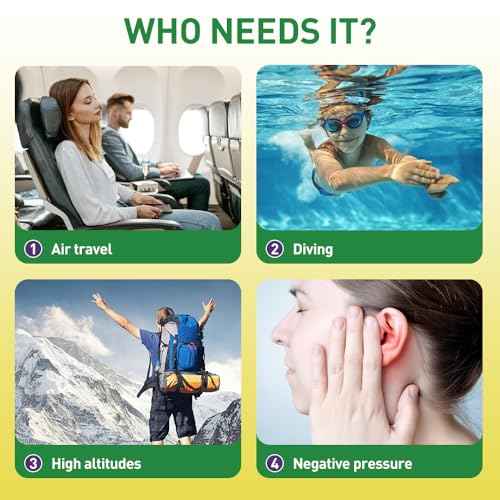 Eustachian Ear Pressure Balancer, Tinnitus Relief for Ringing Ears | Air, Dive and Altitude Use | Safe Ear Relief | White
