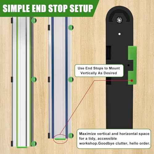 Track Saw Guide Holder for FastCap 02896 Makita/Festool,Track Saw Guide Rail Holder for DeWalt Guide Rail (4 Pack)