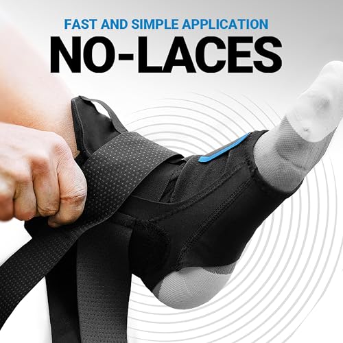 APX Sprained Ankle Brace - No Lace, Figure-8 Wrap, Adjustable Compression Ankle Support, Stabilizer for Men & Women, Sprain Prevention, Recovery, For Running, Volleyball, Pickleball, Soccer (XLarge)