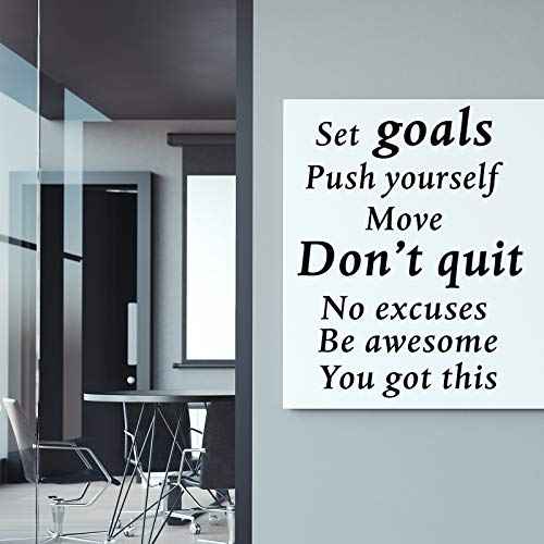 2 Sheets Motivational Wall Decals Vinyl Inspirational Quotes Stickers Together Everyone Achieves More Office Positive Sayings Wall Decals for Back to School Office Classroom Team Gym Bedroom Decor