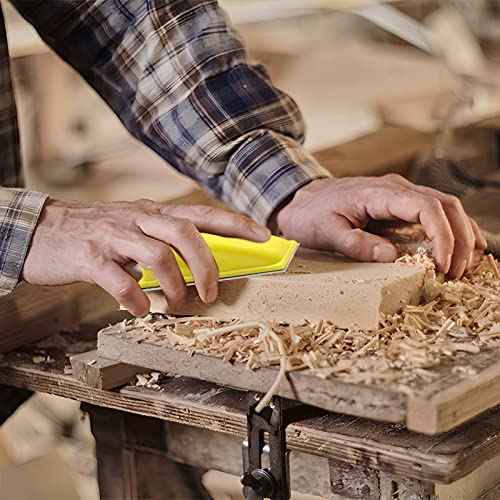 ZEHIQ Micro Sander Kit, 3.5¡± x 1¡± Detail Hand Sander for Crafting, Sandpaper Assortment of 60 80 120 180 240 320 Grit for Small Projects DIY Crafts Wood Metal Polishing Tight Narrow Spaces (60pcs)
