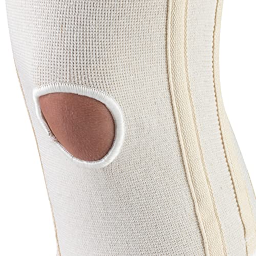 CHAMPION Knee Brace Flexible Stays Knit Elastic, White, Medium (Pack of 2)