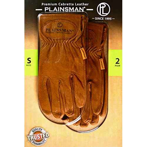 Plainsman Premium Cabretta Leather Gloves (2 Pair) - Small