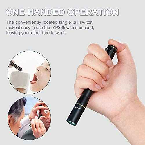 LUMINTOP IYP365 Penlight, Super Bright 200 Lumens Cree LED, IPX-8 Water Resistant, 3 Modes, Powered by 2AAA Battery for Inspection, Work, Repair
