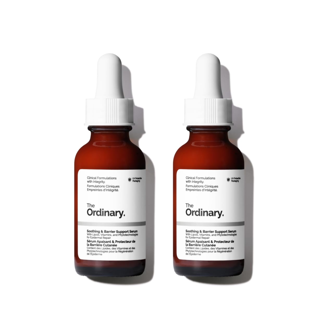 The Ordinary Soothing & Barrier Support Serum, Redness-Reducing & Hydrating Solution with Centella Asiatica for Skin Barrier Repair, 1 Fl Oz (Pack of 2)