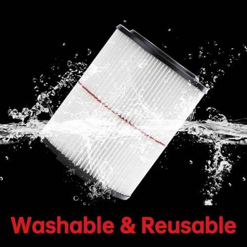 Replacement Filter for Craftsman 9-38754 CMXZVBE38754 Red Stripe General Purpose Wet Dry Vac, Compatible with Craftsman 5/6/8/9/12/14/16/20 Gallon Vacuum, 2 Pack