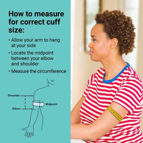 A&D Medical Talking Blood Pressure Machine UA-1030T with Medium Blood Pressure Cuff (23-37 cm / 9.0-14.6” Range) TriCheck Mode & Body Movement Sensor