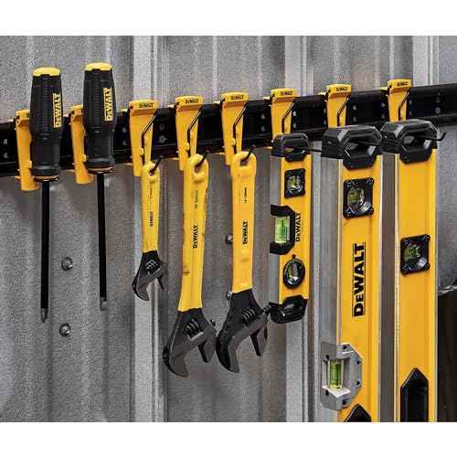 DEWALT Tool Organizer for Hand Tools, 8 Pieces, for Wrenches, Levels and Screwdrivers, DEWALT Workshop Storage System Compatible (DWST82816)