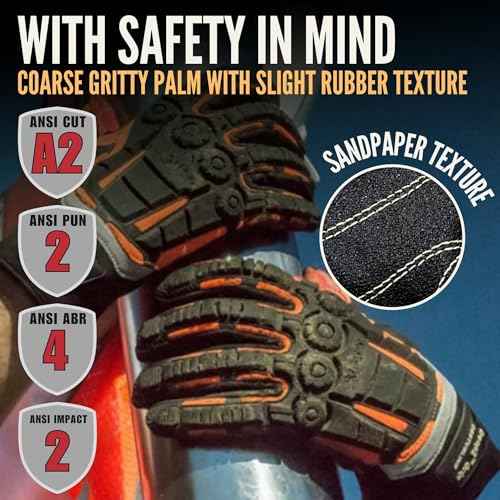 Cestus 5075, Winter Work Gloves for Cold Weather, Detachable Faux Fur Glove Liner Insulation, Impact Resistant Safety Gloves