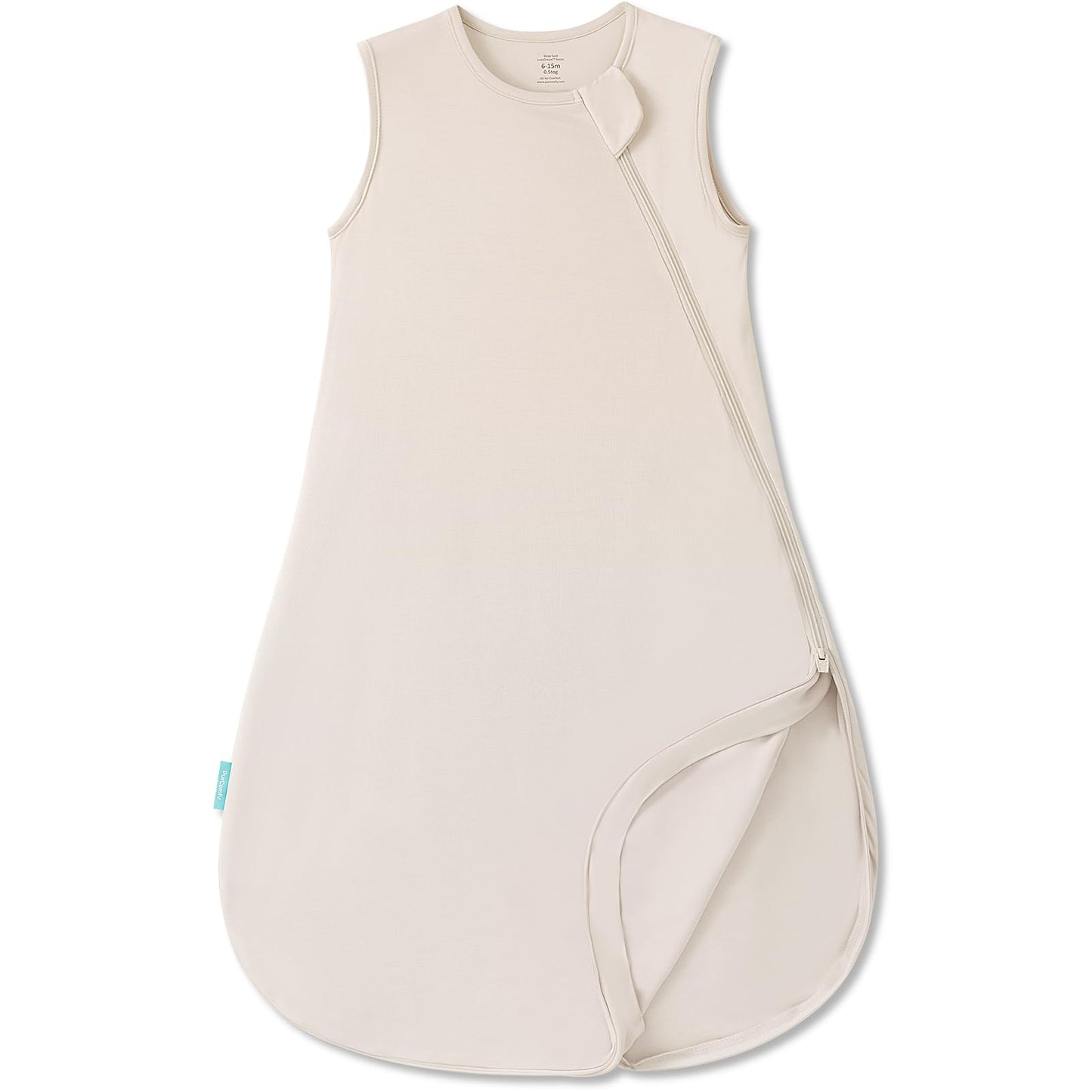PurComfy Supersoft Sleep Sack 0.5 TOG, Premium Bamboo Viscose Baby Sleeping Bag, Lightweight Sleep Sack 15-24 Months (Oat)