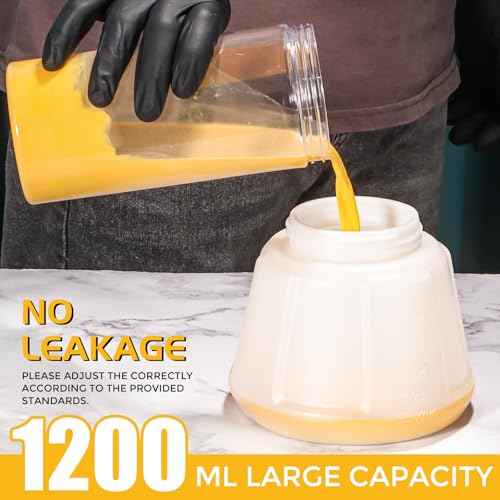 Brushless Cordless Paint Sprayer for Dewalt 20V Battery,4 Nozzles,150 Din/s Viscosity,1000ml/min Flow Rate & 1200ML Electric Paint Gun for Furniture, Walls (Battery Not Included)