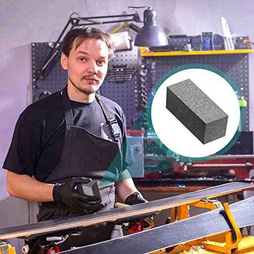 Batiyeer Soft Gummy Stone for Skis, Grinding Rubber Gummy Abrasive Block Stone, Snowboard Ski Equipment for Removing Rust and Burrs, 50 x 20 x 20 Mm, 60 Grit