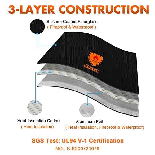 Waterproof Fireproof Document Bag with Lock - Important Document Holder, 17 x 12 x 5.5" Large Fireproof Box for Documents