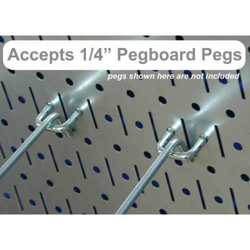 Wall Control Metal Pegboard Strip Garden Tool Organizer Pegboard Rail Kit