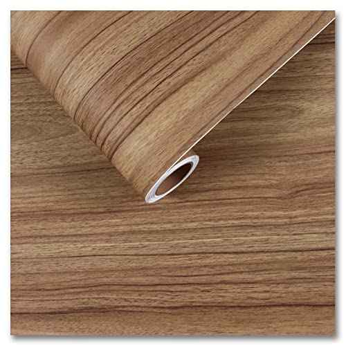 CRE8TIVE Brown Wood Grain Contact Paper Peel and Stick Wood Wallpaper Removable Waterproof Thick Distressed Wood Look Wallpaper Self Adhesive Wood Vinyl Wrap for Bedroom Kitchen Cabinets Desk 12"x80"