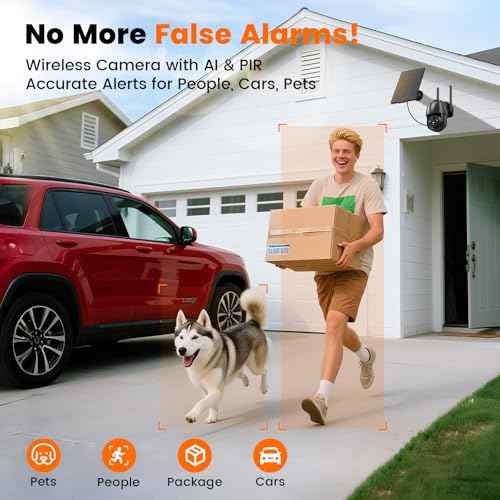 Solareye Solar Security Camera Wireless Outdoor, 2K 360¡ÆWiFi Camera with Color Night Vision, PIR Motion Detection, 2-Way Talk, IP66 Waterproof
