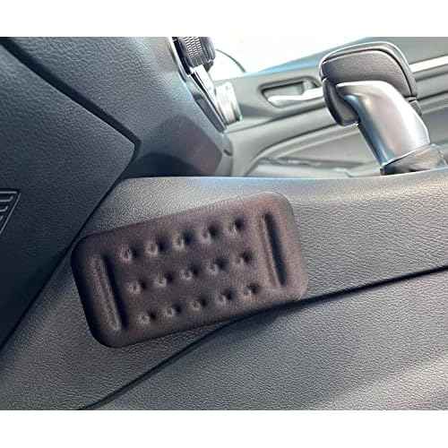 Car Knee Cushion Pads, High-density Memory Foam, For Comfort and Pain Relief while Driving (Black, Set of 2)