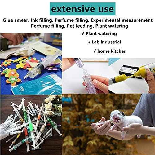 20 Pack Measuring Dispenser and 30ml+50ml Glue Bottle, 1ml, 3ml, 5ml, 10ml Glue Dispenser, 14ga, 16ga, 18ga, 20ga, 22ga, 25ga Dispensing Accessories and Caps, for Refilling and Measuring