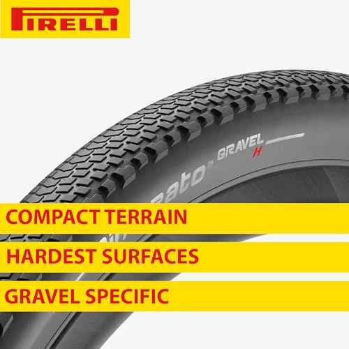 Pirelli Cinturato Gravel H Classic 45-622 (700 x 45c) Gravel Bike Tire Designed for Compact Terrain - SpeedGRIP Compound for Superior Grip in All Weather